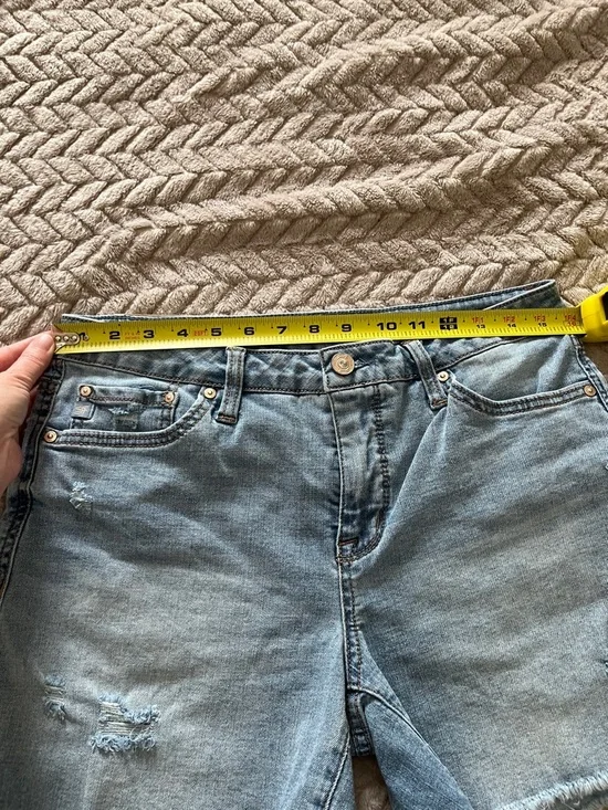 Seven 7 Denim Cutoff Shorts - Light Blue Distressed - Picture 7 of 8